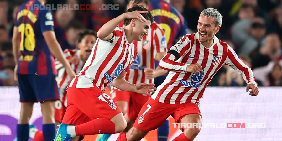 El Atleti asalta el Camp Nou, sacando una importante ventaja hacia semifinales (0-2)